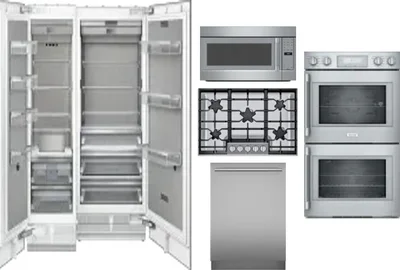 6 Piece Package Includes Refrigerator, Freezer, Cooktop, Wall Oven, Microwave And Dishwasher