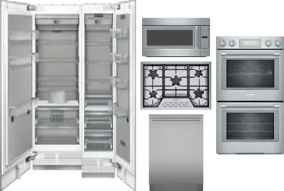 6 Piece Package Includes Refrigerator, Freezer, Cooktop, Wall Oven, Microwave And Dishwasher