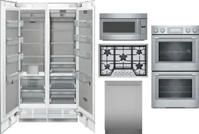 6 Piece Package Includes Refrigerator, Freezer, Cooktop, Wall Oven, Microwave And Dishwasher