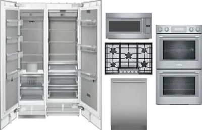 6 Piece Package Includes Refrigerator, Freezer, Cooktop, Wall Oven, Microwave And Dishwasher