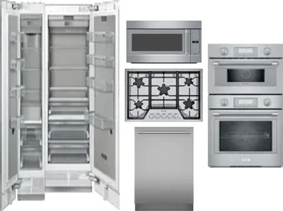 6 Piece Package Includes Refrigerator, Freezer, Cooktop, Wall Oven, Microwave And Dishwasher
