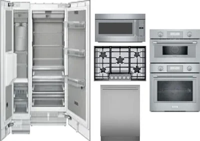 6 Piece Package Includes Refrigerator, Freezer, Cooktop, Wall Oven, Microwave And Dishwasher