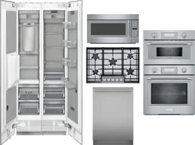 6 Piece Package Includes Refrigerator, Freezer, Cooktop, Wall Oven, Microwave And Dishwasher