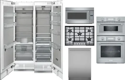 6 Piece Package Includes Refrigerator, Freezer, Cooktop, Wall Oven, Microwave And Dishwasher