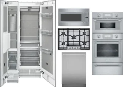6 Piece Package Includes Refrigerator, Freezer, Cooktop, Wall Oven, Microwave And Dishwasher