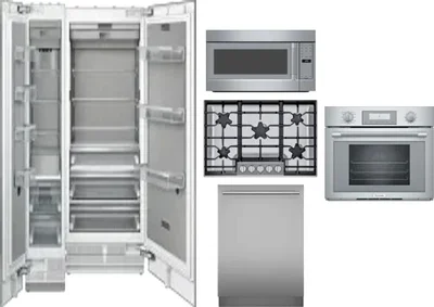 6 Piece Package Includes Refrigerator, Freezer, Cooktop, Wall Oven, Microwave And Dishwasher