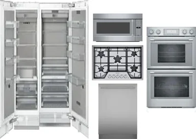 6 Piece Package Includes Refrigerator, Freezer, Cooktop, Wall Oven, Microwave And Dishwasher