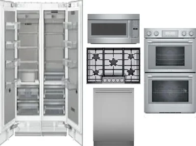 6 Piece Package Includes Refrigerator, Freezer, Cooktop, Wall Oven, Microwave And Dishwasher