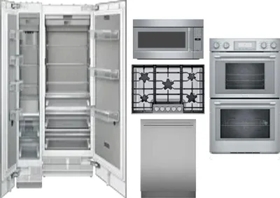 6 Piece Package Includes Refrigerator, Freezer, Cooktop, Wall Oven, Microwave And Dishwasher