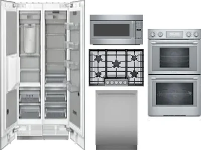 6 Piece Package Includes Refrigerator, Freezer, Cooktop, Wall Oven, Microwave And Dishwasher