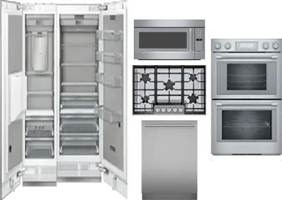 6 Piece Package Includes Refrigerator, Freezer, Cooktop, Wall Oven, Microwave And Dishwasher