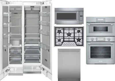 6 Piece Package Includes Refrigerator, Freezer, Cooktop, Wall Oven, Microwave And Dishwasher
