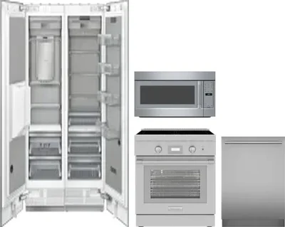5 Piece Package Includes Refrigerator, Freezer, Range, Microwave And Dishwasher