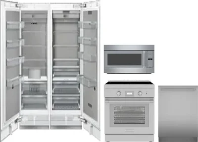 5 Piece Package Includes Refrigerator, Freezer, Range, Microwave And Dishwasher