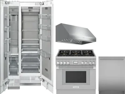 5 Piece Package Includes Refrigerator, Freezer, Range, Hood And Dishwasher