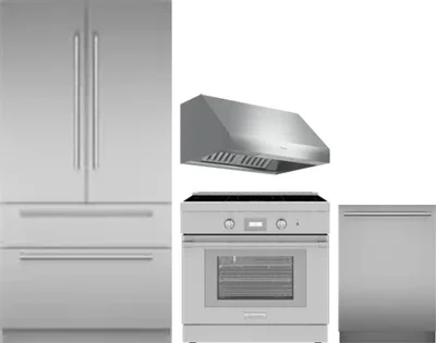 4 Piece Package Includes Refrigerator, Range, Hood And Dishwasher