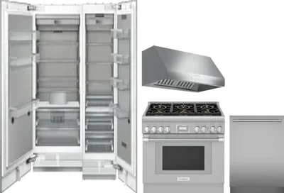 5 Piece Package Includes Refrigerator, Freezer, Range, Hood And Dishwasher