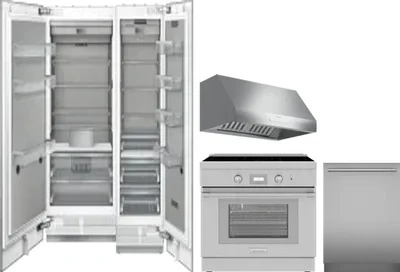 5 Piece Package Includes Refrigerator, Freezer, Range, Hood And Dishwasher