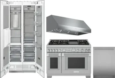 5 Piece Package Includes Refrigerator, Freezer, Range, Hood And Dishwasher