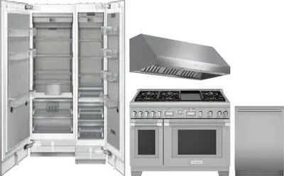 5 Piece Package Includes Refrigerator, Freezer, Range, Hood And Dishwasher