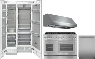 5 Piece Package Includes Refrigerator, Freezer, Range, Hood And Dishwasher