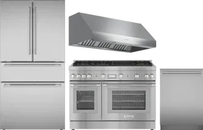 4 Piece Package Includes Refrigerator, Range, Hood And Dishwasher