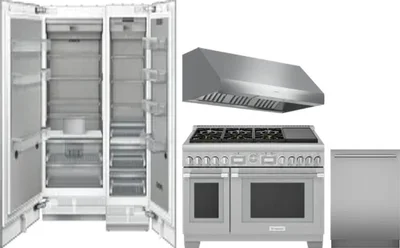5 Piece Package Includes Refrigerator, Freezer, Range, Hood And Dishwasher