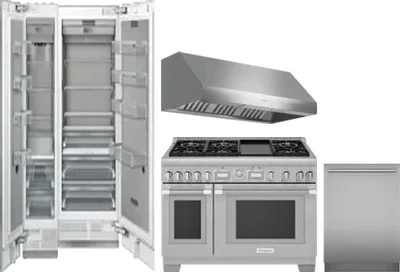 5 Piece Package Includes Refrigerator, Freezer, Range, Hood And Dishwasher
