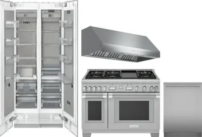 5 Piece Package Includes Refrigerator, Freezer, Range, Hood And Dishwasher