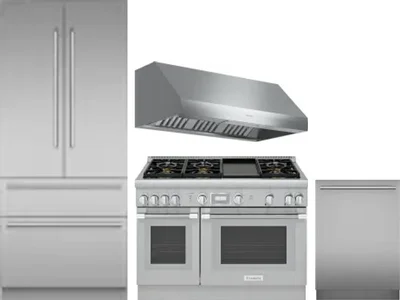 4 Piece Package Includes Refrigerator, Range, Hood And Dishwasher