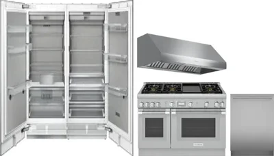 5 Piece Package Includes Refrigerator, Freezer, Range, Hood And Dishwasher