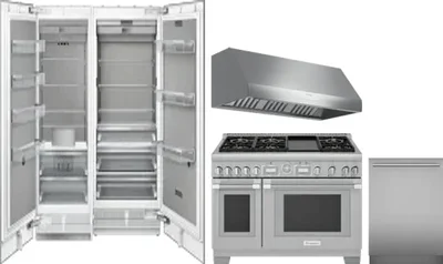 5 Piece Package Includes Refrigerator, Freezer, Range, Hood And Dishwasher