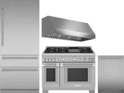 4 Piece Package Includes Refrigerator, Range, Hood And Dishwasher