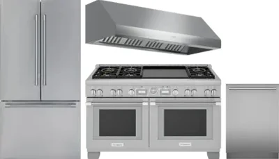 4 Piece Package Includes Refrigerator, Range, Hood And Dishwasher