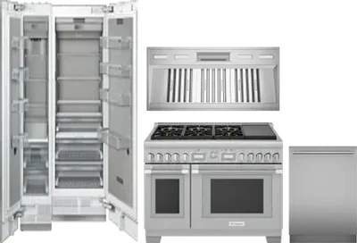 5 Piece Package Includes Refrigerator, Freezer, Range, Hood And Dishwasher