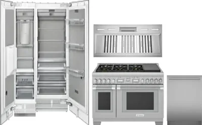 5 Piece Package Includes Refrigerator, Freezer, Range, Hood And Dishwasher
