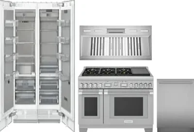 5 Piece Package Includes Refrigerator, Freezer, Range, Hood And Dishwasher