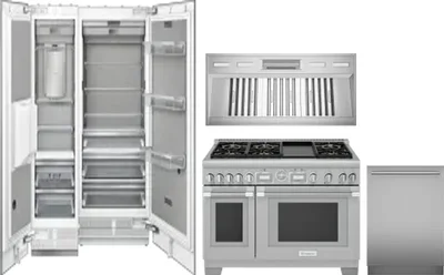 5 Piece Package Includes Refrigerator, Freezer, Range, Hood And Dishwasher