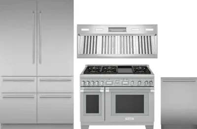 4 Piece Package Includes Refrigerator, Range, Hood And Dishwasher