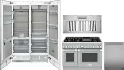 5 Piece Package Includes Refrigerator, Freezer, Range, Hood And Dishwasher