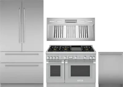 4 Piece Package Includes Refrigerator, Range, Hood And Dishwasher