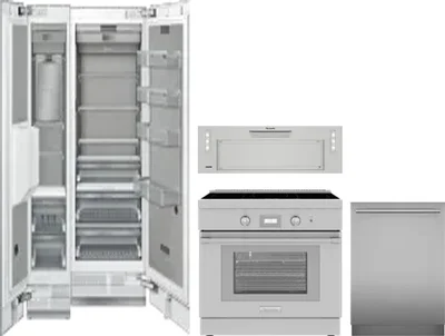 5 Piece Package Includes Refrigerator, Freezer, Range, Hood And Dishwasher