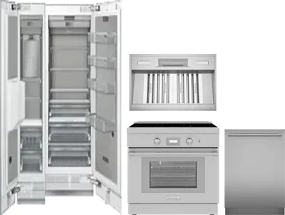 5 Piece Package Includes Refrigerator, Freezer, Range, Hood And Dishwasher