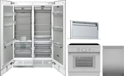 5 Piece Package Includes Refrigerator, Freezer, Range, Hood And Dishwasher