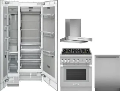 5 Piece Package Includes Refrigerator, Freezer, Range, Hood And Dishwasher