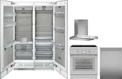 5 Piece Package Includes Refrigerator, Freezer, Range, Hood And Dishwasher