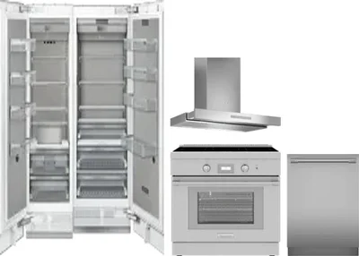 5 Piece Package Includes Refrigerator, Freezer, Range, Hood And Dishwasher