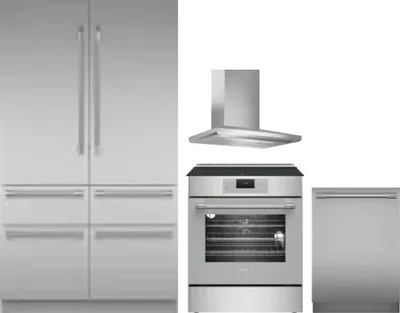 4 Piece Package Includes Refrigerator, Range, Hood And Dishwasher