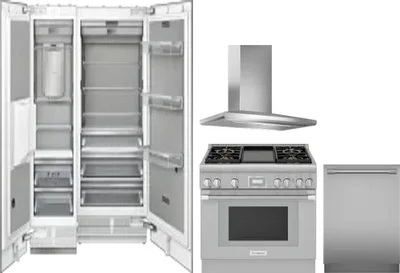 5 Piece Package Includes Refrigerator, Freezer, Range, Hood And Dishwasher