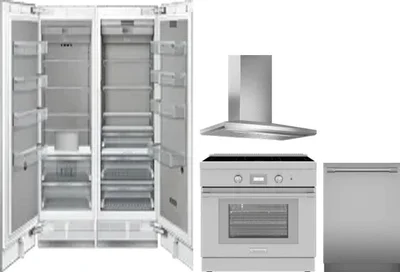 5 Piece Package Includes Refrigerator, Freezer, Range, Hood And Dishwasher